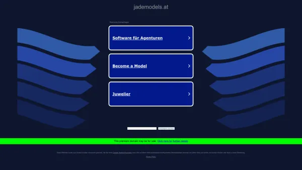 Website Screenshot: Jademodels International Management - jademodels.at - Informationen zum Thema jademodels. - Date: 2023-06-15 16:02:34