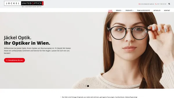 Website Screenshot: Jäckel Optik - Optiker in 1100 Wien | Jäckel Optik - Date: 2023-06-15 16:02:34