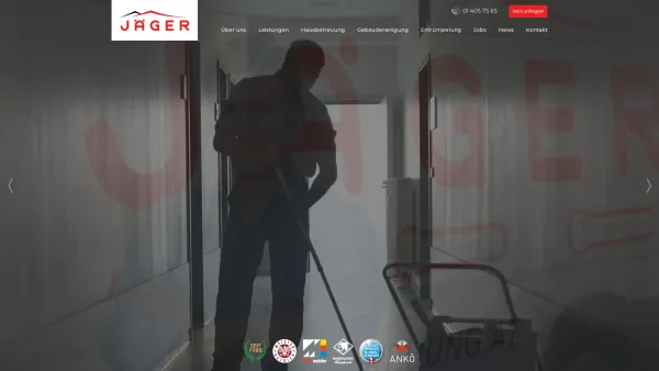 Website Screenshot: JÄGER Hausbetreuung GmbH - Hausbetreuung | Gebäudereinigung | Entrümpelung - JÄGER - Date: 2023-06-23 12:04:14