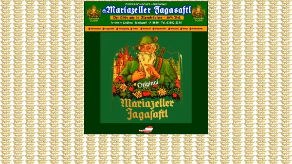 Website Screenshot: Mariazeller Jagasaftl Kräuterlikör aus Mariazell - Mariazeller Jagasaftl Mariazeller Likör Hausgemacht Magenbitter Mariazell - Date: 2023-06-23 12:04:14