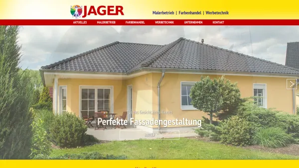 Website Screenshot: Johann Jager GmbH - JAGER - Malerbetrieb / Farbenhandel / Werbetechnik - Date: 2023-06-23 12:04:14