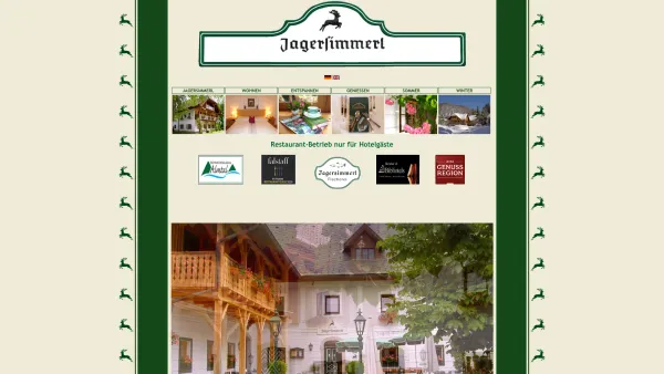Website Screenshot: beJagersimmerl Grünau! - Willkommen im Jagersimmerl in Grünau im Almtal :: Jagersimmerl - Date: 2023-06-23 12:04:14