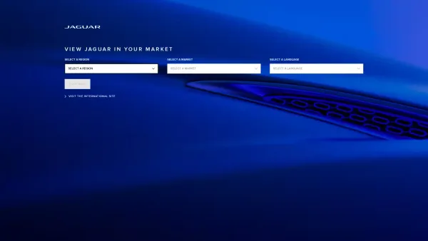 Website Screenshot: Jaguar Cars - Market Selector | Jaguar | View the site in your preferred language - Date: 2023-06-23 12:04:14