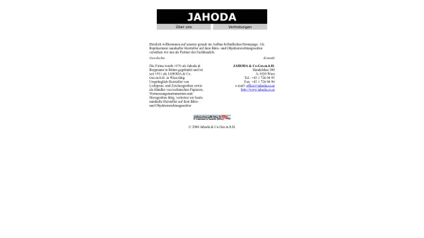 Website Screenshot: JAHODA & Co.Ges.m.b.H. - Jahoda & Co - Date: 2023-06-23 12:04:14