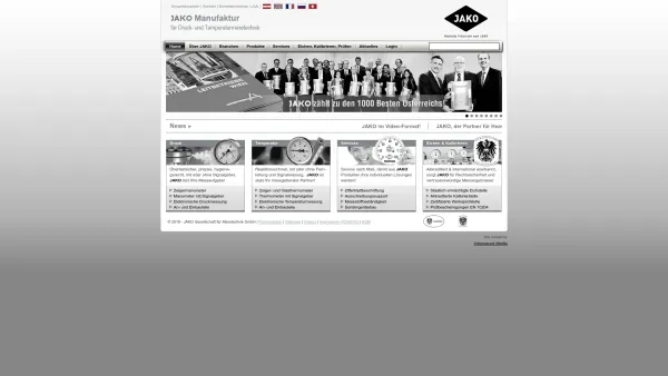 Website Screenshot: JAKO Gesellschaft für Messtechnik mbH - JAKO Manufaktur - Date: 2023-06-14 10:40:58