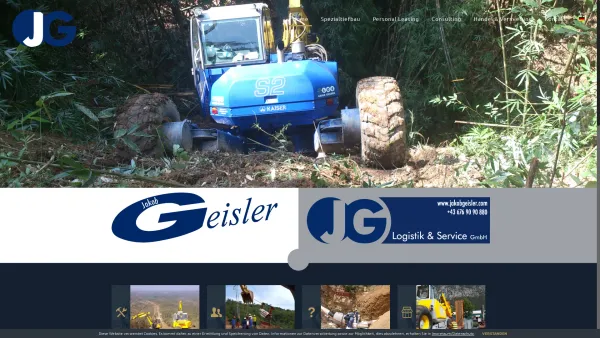 Website Screenshot: Jakob Erdbewegungen Schreitbagger Wasserversorgung Wassersuche Gleisbau - Jakob Geisler Unternehmensgruppe | jakobgeisler.com - Date: 2023-06-23 12:04:14