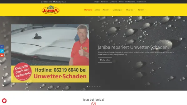 Website Screenshot: Janiba Karl GesmbH - JANIBA Karosserie & Lackierfachbetrieb Obertrum-Salzburg - Date: 2023-06-23 12:04:14