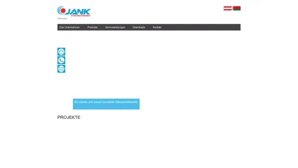 Website Screenshot: S.+ M. JANK Turbinen- und Stahlwasserbau - Jank GmbH – Hydropwer - Date: 2023-06-23 12:04:14