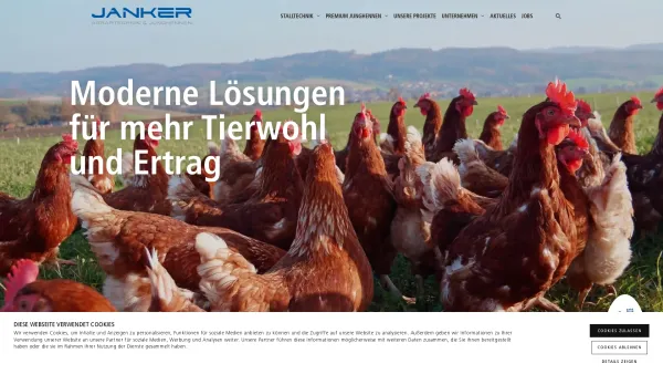 Website Screenshot: Johann Janker - Janker Agrartechnik & Junghennen - Date: 2023-06-23 12:04:14