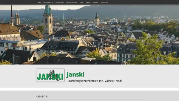 Website Screenshot: Valerie Janski Rauchfangkehrerbetrieb - Start (Janski Rauchfangkehrerbetrieb Inh. Valerie Friedl) - Date: 2023-06-23 12:04:14