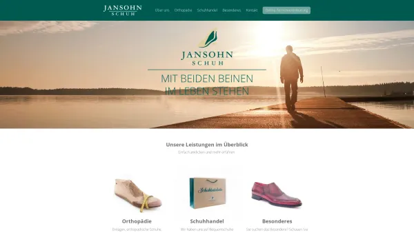 Website Screenshot: Leopold Jansohn GmbH - Jansohn Schuh Wien | Orthopädieschuhe und Handel von Maßschuhen - Date: 2023-06-15 16:02:34