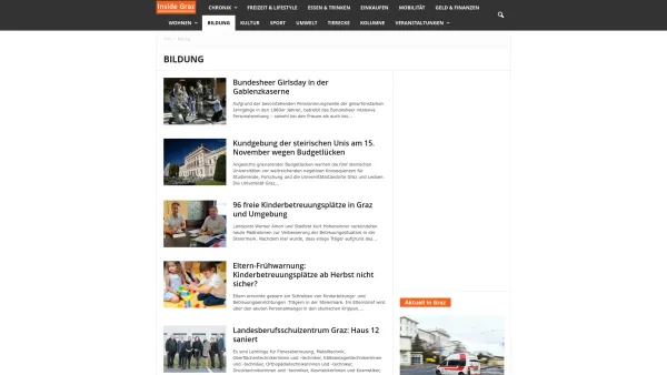 Website Screenshot: beJungAkademikerService Graz - Bildung - Inside Graz - Date: 2023-06-23 12:04:14