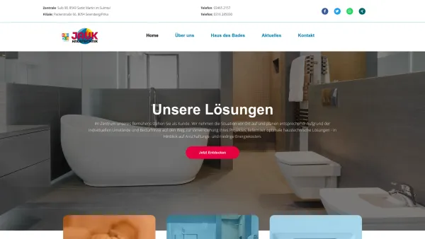 Website Screenshot: Jauk GmbH - Home - Jauk Haustechnik - Date: 2023-06-14 10:41:01