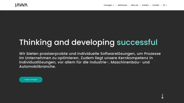 Website Screenshot: JAWA Management Software GmbH - Home - JAWA - Date: 2023-06-14 10:36:55