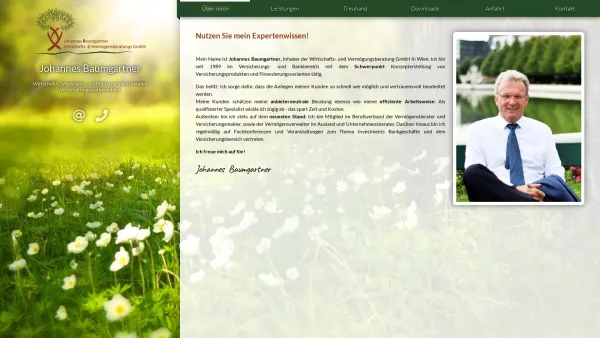 Website Screenshot: Baumgartner- Versicherungsmakler - Johannes Baumgartner - Date: 2023-06-14 10:41:01