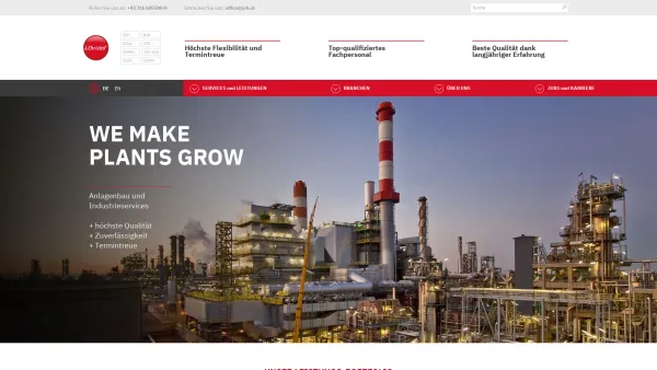 Website Screenshot: J. Christof GmbH - J.Christof GmbH Anlagenbau & Industrieservices - Top Industrial Services - Date: 2023-06-14 10:41:01