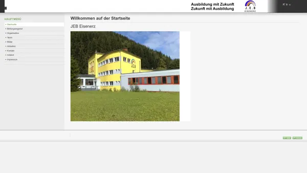 Website Screenshot: JEB Eisenerz Jugend- und Erwachsenenbildung GesmbH - Willkommen auf der Startseite - Date: 2023-06-23 12:04:17