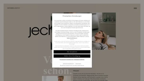 Website Screenshot: Parfumerie Jechart - Startseite - Parfümerie & Institut Jechart - Date: 2023-06-23 12:04:17