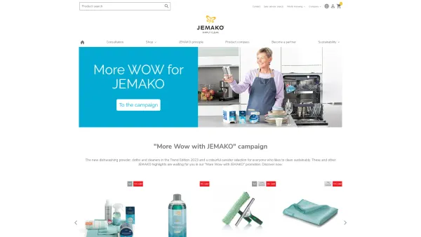 Website Screenshot: Hanelore Rörig , selbständige JEMAKO vertriebspartnerin. - JEMAKO® - Simply Clean. Clean can be this easy! - Date: 2023-06-26 10:26:27