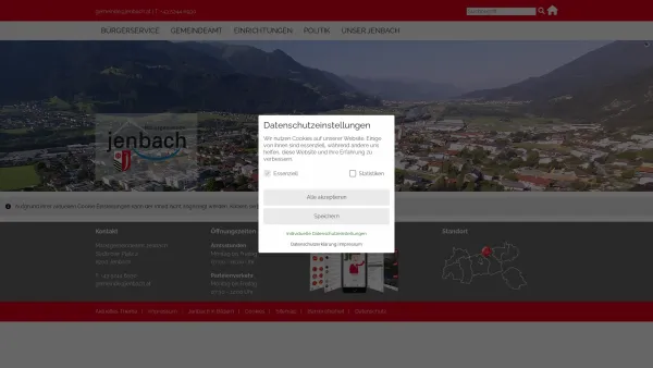 Website Screenshot: Altersheimverband Jenbach und Jenbach RiS-Kommunal - Jenbach - Startseite - Date: 2023-06-23 12:04:17