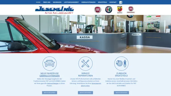 Website Screenshot: Autohaus Jeschelnig - Home - Autohaus Jeschelnig - Fiat und Alfa Romeo - Date: 2023-06-14 10:41:01