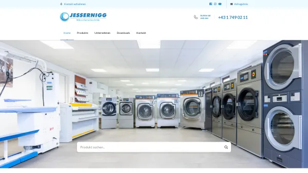 Website Screenshot: W.JESSERNIGG GesmbH - Home - Jessernigg Wäschereitechnik - Date: 2023-06-15 16:02:34