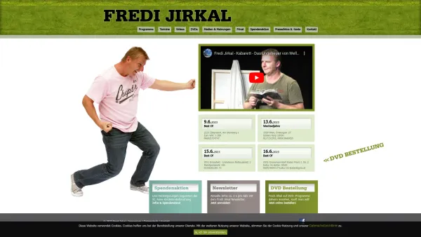 Website Screenshot: Agentur JMJ Jirkal Management Jirkal www.jirkal.at - Fredi Jirkal - Date: 2023-06-14 10:41:01