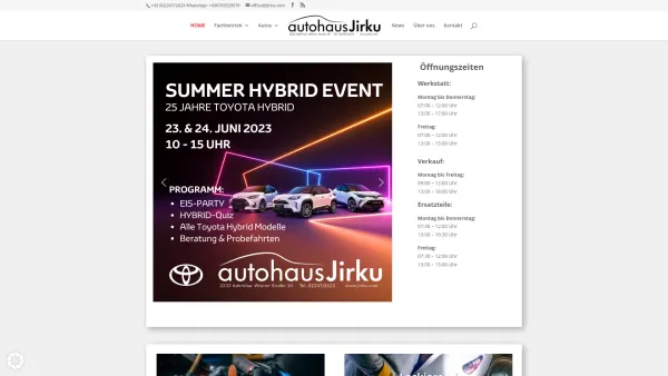 Website Screenshot: Autohaus JIRKU - Jirku – Autohaus - Date: 2023-06-23 12:04:17