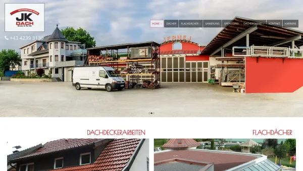 Website Screenshot: JK Dach GmbH & Co KG - Spengler und Dachdecker - Völkermarkt - Kärnten - JK Dach - Date: 2023-06-23 12:04:19