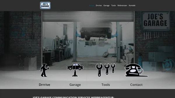 Website Screenshot: Joes Garage - Joe's Garage - Strategische Beratung, Konzeption, Content Marketing - Date: 2023-06-23 12:04:20