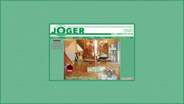 Website Screenshot: Johannes Gerhartl - JOGER Metallwaren - Willkommen auf der Website von JOGER J.Gerhartl www.joger.at - Date: 2023-06-14 10:36:56