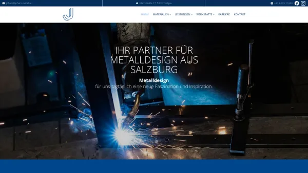 Website Screenshot: Metalldesign Joham - Joham Metalldesign in Thalgau bei Salzburg - Date: 2023-06-14 10:41:01