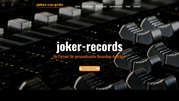 Website Screenshot: Joker Records - Joker Records - Ihr Partner für personalisierte Recording-Aufträge - Date: 2023-06-15 16:02:34