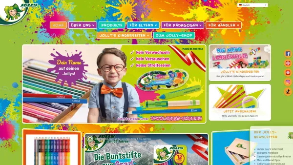 Website Screenshot: Brevillier-Urban Schreibwarenfabrik GesmbH - Willkommen bei JOLLY | Der Marke für Zeichnen, Malen und Schreiben! | JOLLY - Date: 2023-06-15 16:02:34