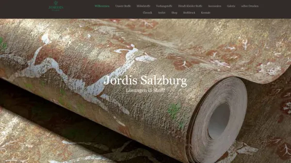 Website Screenshot: Salzburger Handdrucke JORDIS GmbH & Co KG - Jordis Salzburg - Willkommen - Date: 2023-06-14 10:41:01