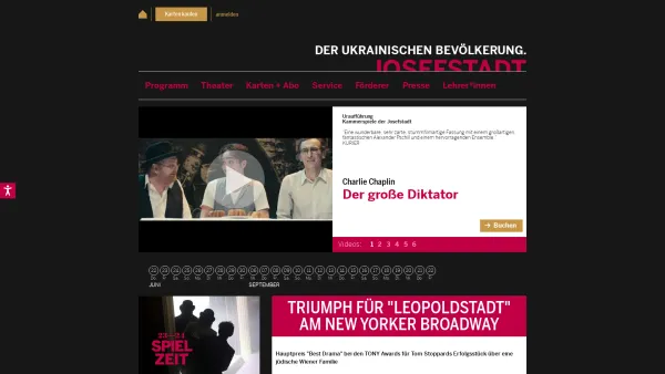 Website Screenshot: Theater der Josefstadt Kammerspiele - Theater in der Josefstadt: Start - Date: 2023-06-23 12:04:22