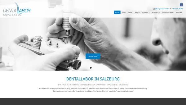 Website Screenshot: Dentallabor Judas & Co OG - Dentaltechnik in Salzburg | Dentallabor Judas & Co OG - Date: 2023-06-14 10:37:13