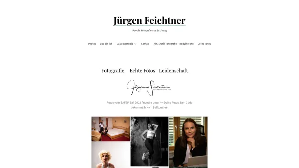Website Screenshot: Jürgen Feichtner, künstlerischer Fotograf - Jürgen Feichtner – People Fotografie aus Salzburg - Date: 2023-06-15 16:02:34