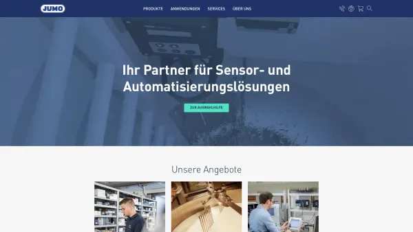 Website Screenshot: JUMO Mess- u. Regelgeräte GmbH - Automatisierte Mess- & Sensortechnik für die Industrie | JUMO Mess- und Regelgeräte GmbH - Date: 2023-06-23 12:04:22
