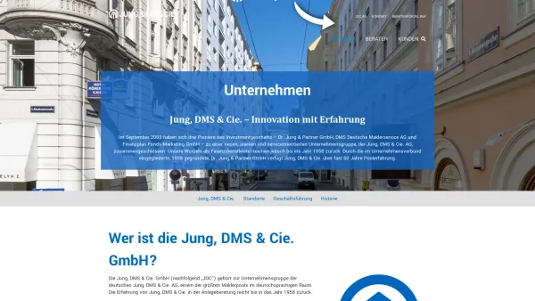 Website Screenshot: Jung DMS Cie. JDC Welt der Finanzdienstleister - Jung, DMS & Cie. - Date: 2023-06-23 12:04:23