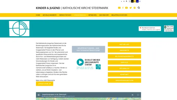 Website Screenshot: page der Katholischen Jungschar Steiermark - Katholische Jungschar - Date: 2023-06-23 12:04:25