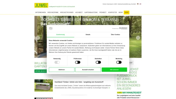 Website Screenshot: Juwel Garten und Haushalt - JUWEL - Date: 2023-06-23 12:04:25