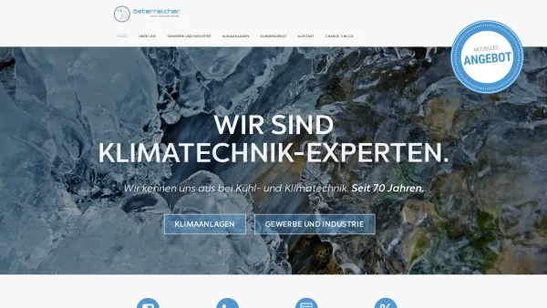 Website Screenshot: K. Österreicher GmbH Kältetechnik und Klimatechnik - Start - Date: 2023-06-23 12:04:25