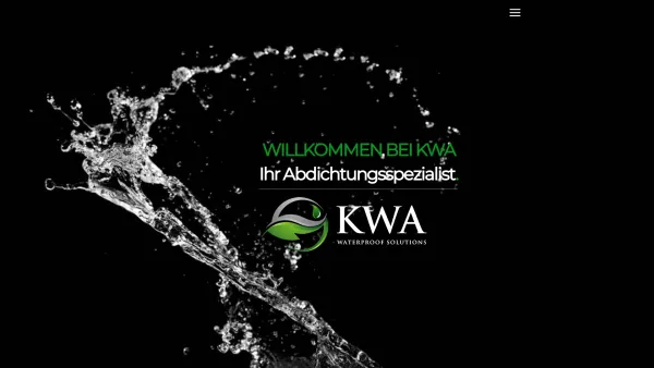 Website Screenshot: KWA Abdichtungs u. Isolierungs GmbH - KWA | Kanz-Weidinger Abdichtungs- u. Isolierung GmbH | www.k-w-a.at - Date: 2023-06-23 12:04:25