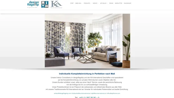 Website Screenshot: Eybl Gesellschaft m.b.H. KA-INTERNATIONAL - Start - Designflagship - Date: 2023-06-23 12:04:25