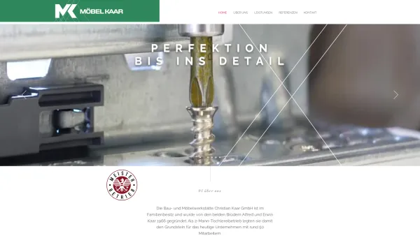 Website Screenshot: Bau und Möbelwerkstätte Christian Kaar GmbH - HOME | Kaar - Date: 2023-06-14 10:41:03