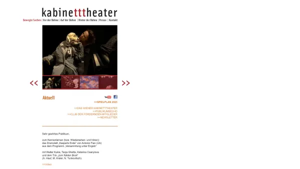 Website Screenshot: kabinetttheater - Bewegte Sachen - Date: 2023-06-23 12:04:28