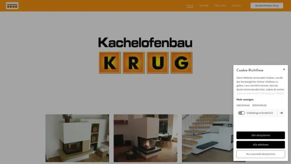 Website Screenshot: Kachelofenbau Krug Hafner für Kachelofen - Home | Kachelofenbau Krug - Date: 2023-06-14 10:41:03