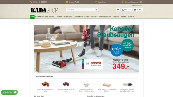 Website Screenshot: Kada GesmbH & Co KG - Haushalt - Werkzeug - Garten | KADA Onlineshop - Date: 2023-06-23 12:04:28