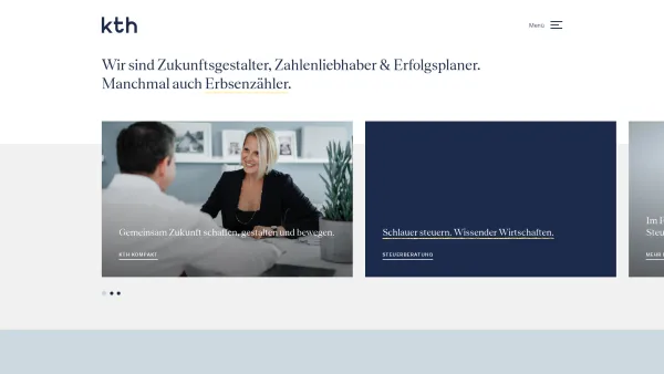 Website Screenshot: Kärntner Treuhand GmbH - Home – kth – Die Steuerberater & Wirtschaftsprüfer - Date: 2023-06-23 12:04:28